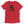 Red unisex short sleeve t-shirt with Henry Every pirate flag which depicts a black skull in profile wearing a kerchief and an earring, above a saltire of two black crossed bones