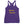 Purple racerback tank top  with wording "Buried Treasure" written on two horizontal rows in IM Fell font on the front. Lettering is in Canary Yellow.