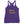Purple racerback tank top with wording "Buried Treasure" written on two horizontal rows in IM Fell font on the front. Lettering is in Canary Yellow.