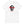 White short sleeve t-shirt with "Pirates Honor Loyalty" written horizontally transposed over skull outline. Lettering is in red and skull is in black.