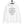 White unisex hoodie with wording "Sleep on Land, Live on Water" written in black artistic lettering on front. Underneath this is very small semi circle stating "Mutineer Bay" centered with small anchor.