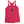 Hot Pink racerback tank top with Henry Every pirate flag which depicts a black skull in profile wearing a kerchief and an earring, above a saltire of two black crossed bone
