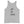 Grey cotton Tank Top with words "All or None" written vertically down the middle of the tank top. Lettering is in black.