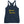 Navy Blue racerback tank top with wording "Buried Treasure" written on two horizontal rows in IM Fell font on the front. Lettering is in Canary Yellow.