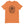 Burnt Orange short sleeve t-shirt with centered skull and cross bones, with small additional artistic accents, surrounded in a circular pattern with "Fortune Favors the Brave". All lettering and imagining is in Black.