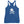 Royal Blue racerback tank top with Henry Every pirate flag which depicts a white skull in profile wearing a kerchief and an earring, above a saltire of two white crossed bone