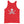 Red unisex tank top with Jack Rackham pirate flag represented as a white skull above two crossed swords, which contributed to the popularization of pirates worldwide.