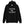 Black unisex hoodie depicting Mutineer Bay's trademarked slogan "Never Be Tamed" on three horizontal rows. All lettering is in White.
