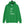 Green unisex Hoodie with words "All or None" written vertically in IM Fell font on the middle of the apparel. Lettering is in white.