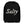 Black minimalist backpack with wording "Salty" written on one horizontal row in IM Fell font on the front. Lettering is in White.