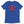 Royal Blue short sleeve t-shirt with Jack Rackham pirate flag represented as a red skull above two red crossed swords, which contributed to the popularization of pirates worldwide.