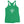 Green racerback tank top with "Pirate Queen" written on one horizontal row in white IM Fell font.