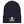 Black beanie cap with Jack Rackham pirate flag represented as a white skull above two crossed swords, which contributed to the popularization of pirates worldwide.