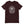 Maroon short sleeve t-shirt with centered skull and cross bones, with small additional artistic accents, surrounded in a circular pattern with "Fortune Favors the Brave". All lettering and imagining is in White.