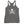 Grey racerback tank top with Jack Rackham pirate flag represented as a white skull above two crossed swords, which contributed to the popularization of pirates worldwide.