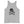 Light Grey unisex tank top with Henry Every pirate flag which depicts a black skull in profile wearing a kerchief and an earring, above a saltire of two black crossed bone