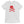 White short sleeve t-shirt with Henry Every pirate flag which depicts a red skull in profile wearing a kerchief and an earring, above a saltire of two red crossed bone