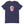 Navy Blue short sleeve t-shirt with "Pirates Honor Loyalty" written horizontally transposed over skull outline. Lettering is in red and skull is in white.