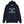 Navy Blue unisex hoodie depicting  Mutineer Bay's trademarked slogan "Never Be Tamed" on three horizontal rows. All lettering is in White.