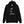Black unisex Hoodie with words "All or None" written vertically in IM Fell font on the middle of the apparel. Lettering is in white.