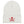 White beanie hat with Jack Rackham pirate flag represented as a red skull above two red crossed swords, which contributed to the popularization of pirates worldwide